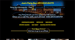 Desktop Screenshot of joespartybus.com